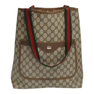 Gucci Sherry Line tote bag iconic GG monogram Brown